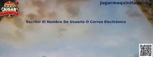 Formulario para Escribir El Nombre De Usuario O Correo Electrónico en una página de acceso a juegos
